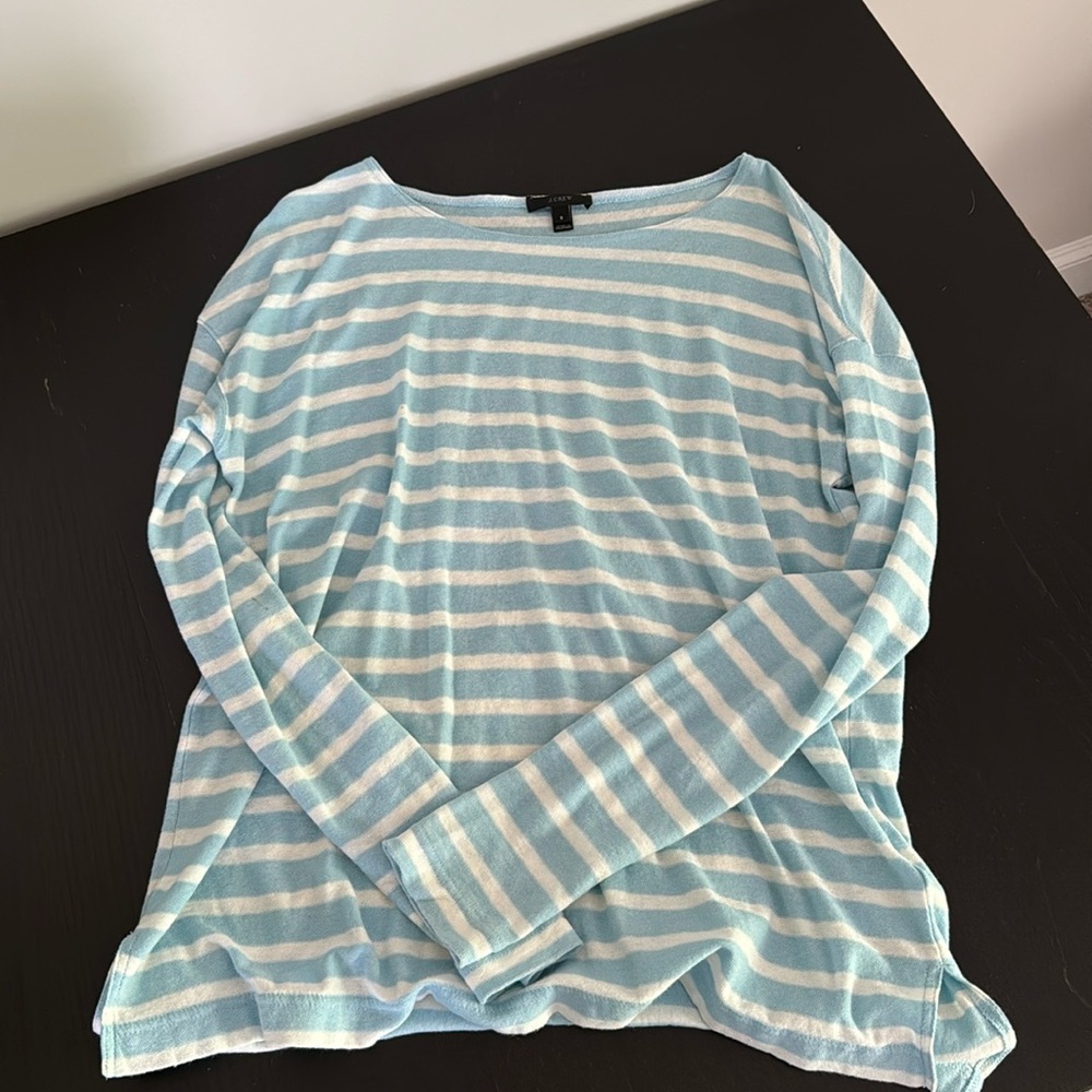 JCREW striped sweater lightweight